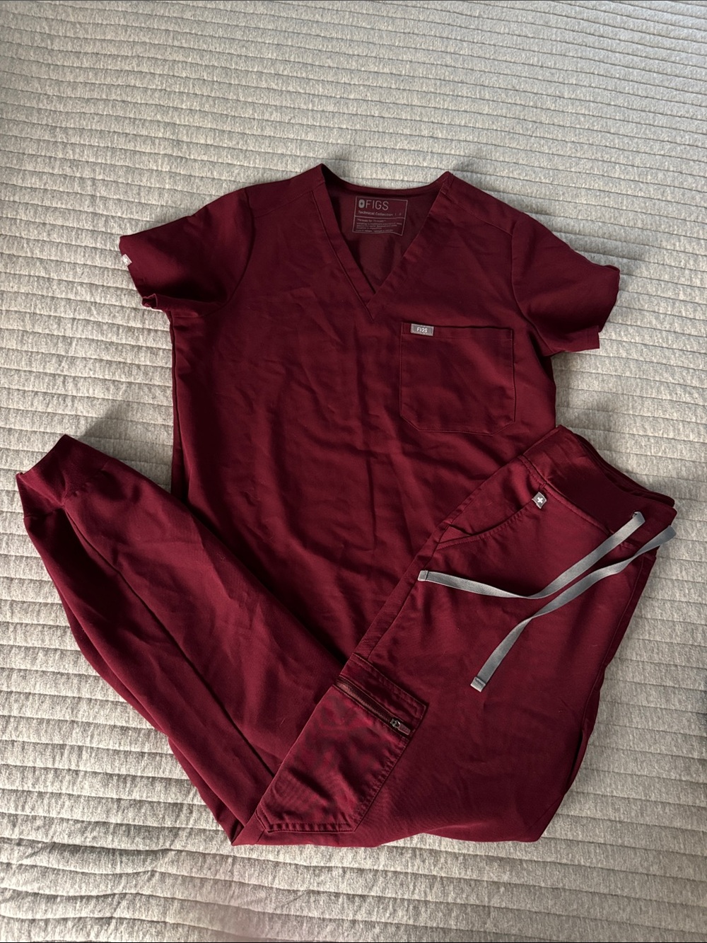 Figs Deep Burgundy Medical Scrub Set
